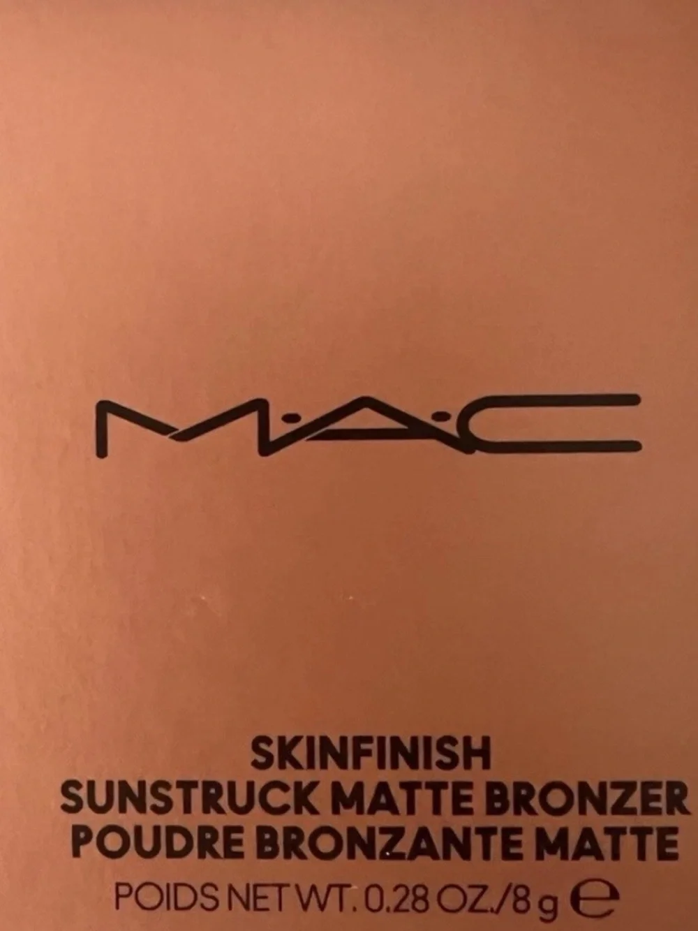 MAC Skinfinish Sunstruck Matte Bronzer LIGHT GOLDEN Full Size 8g NEW AUTHENTIC!